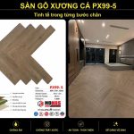 Sàn Gỗ MONAS Xương Cá (cốt xanh)
