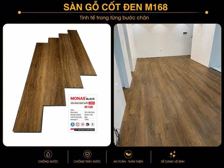 Sàn Gỗ MONAS BLACK (cốt đen)