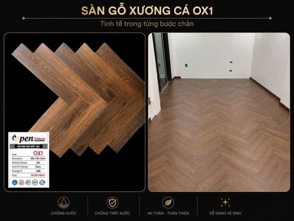 Sàn Gỗ OPEN Xương Cá